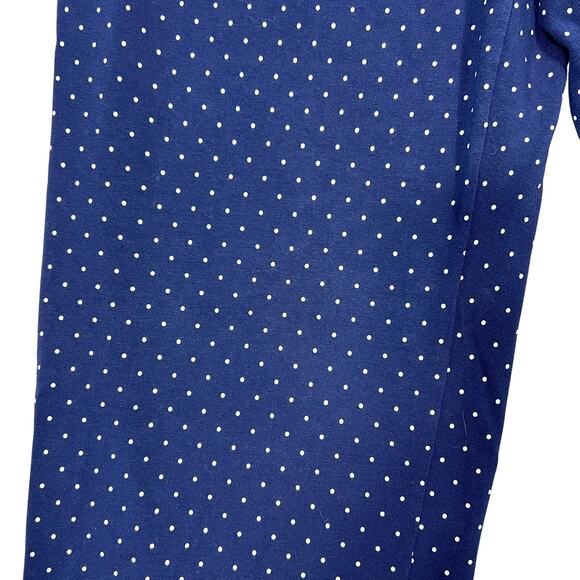 Lands' End Stretch Capri Pants Womens 2XL Navy Dot Pull-On Nautical Summer Beach - Picture 6 of 8